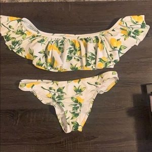 RUFFLED LEMON BIKINI